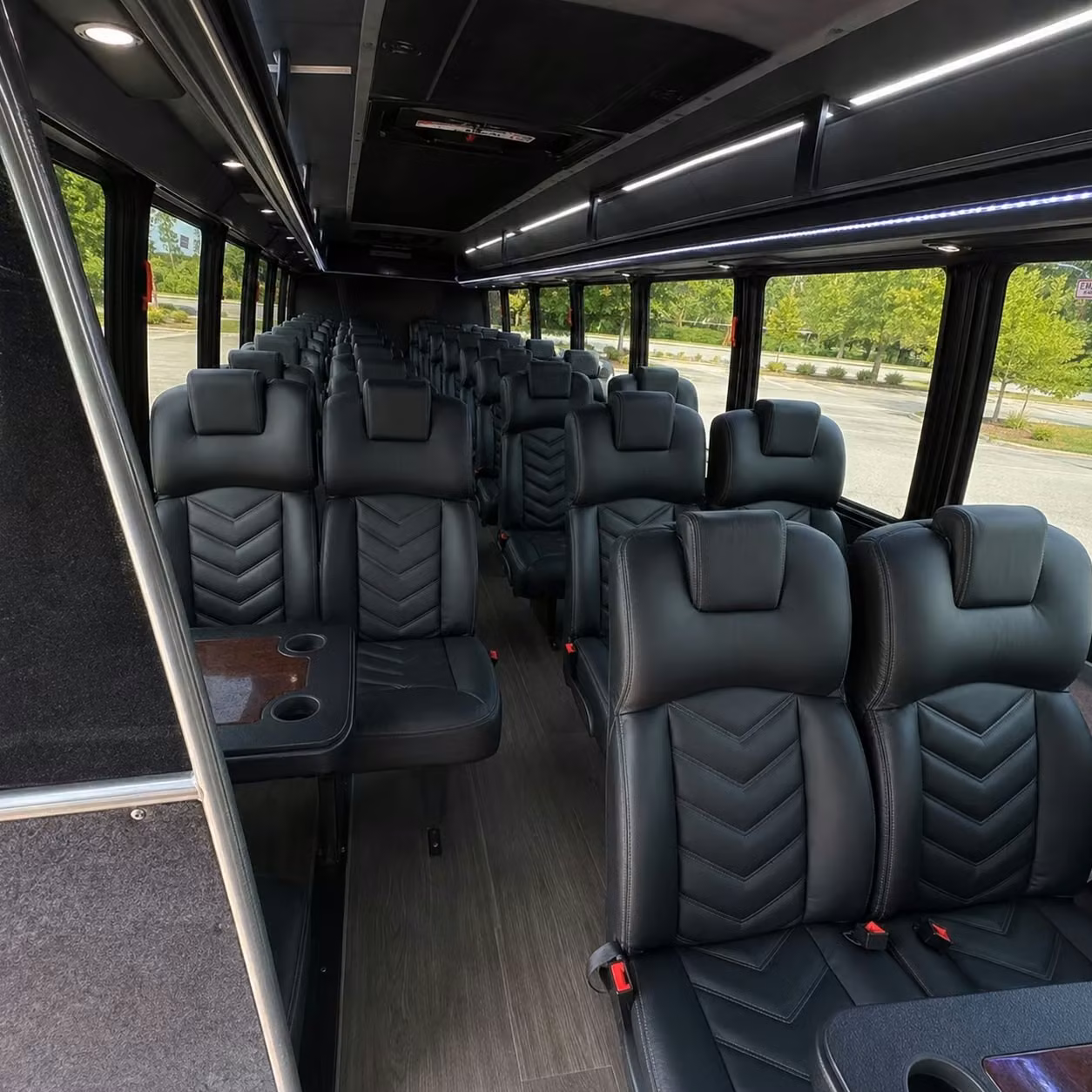 28 passenger minibus inside
